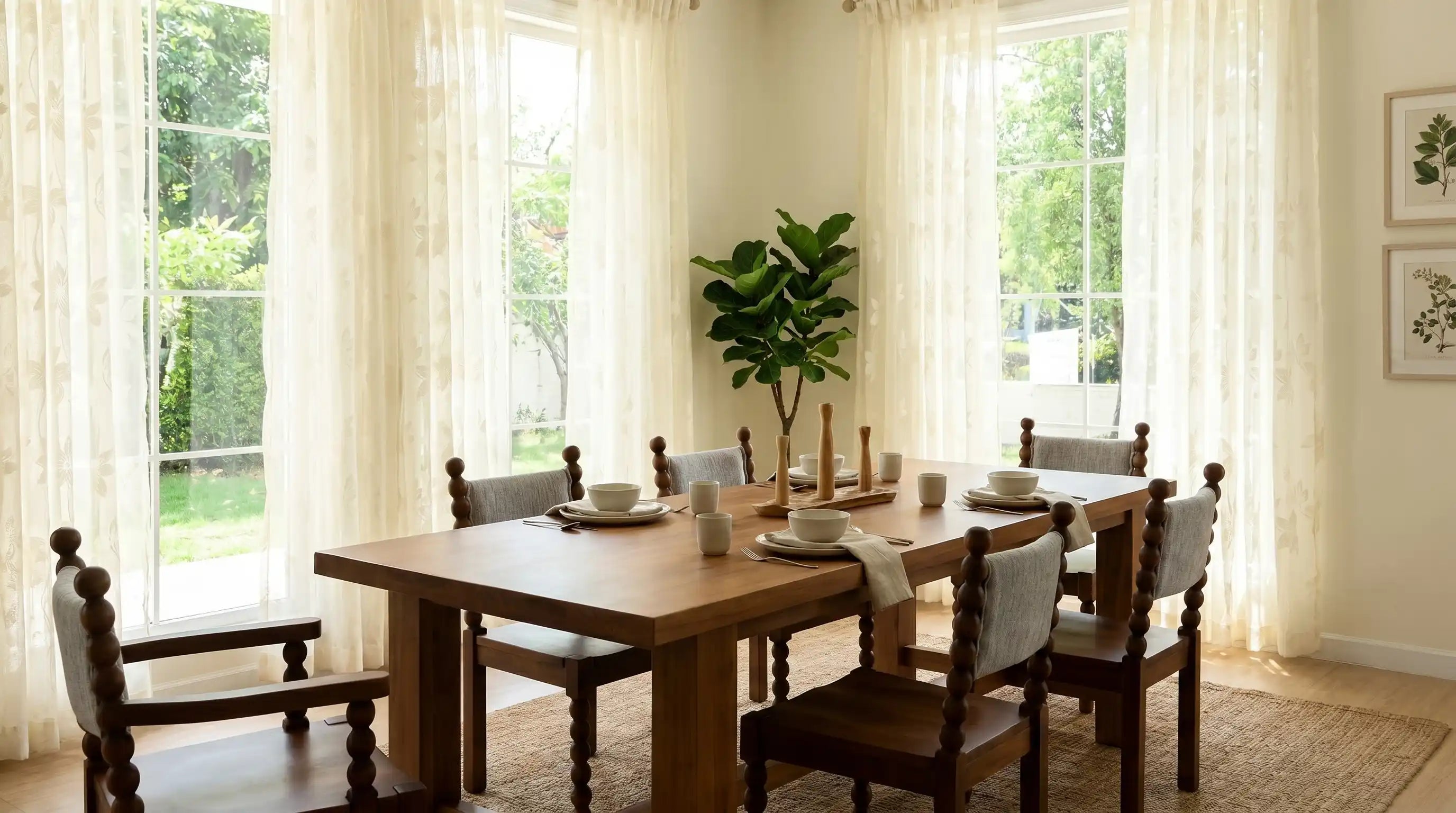 Discover dining room curtain ideas