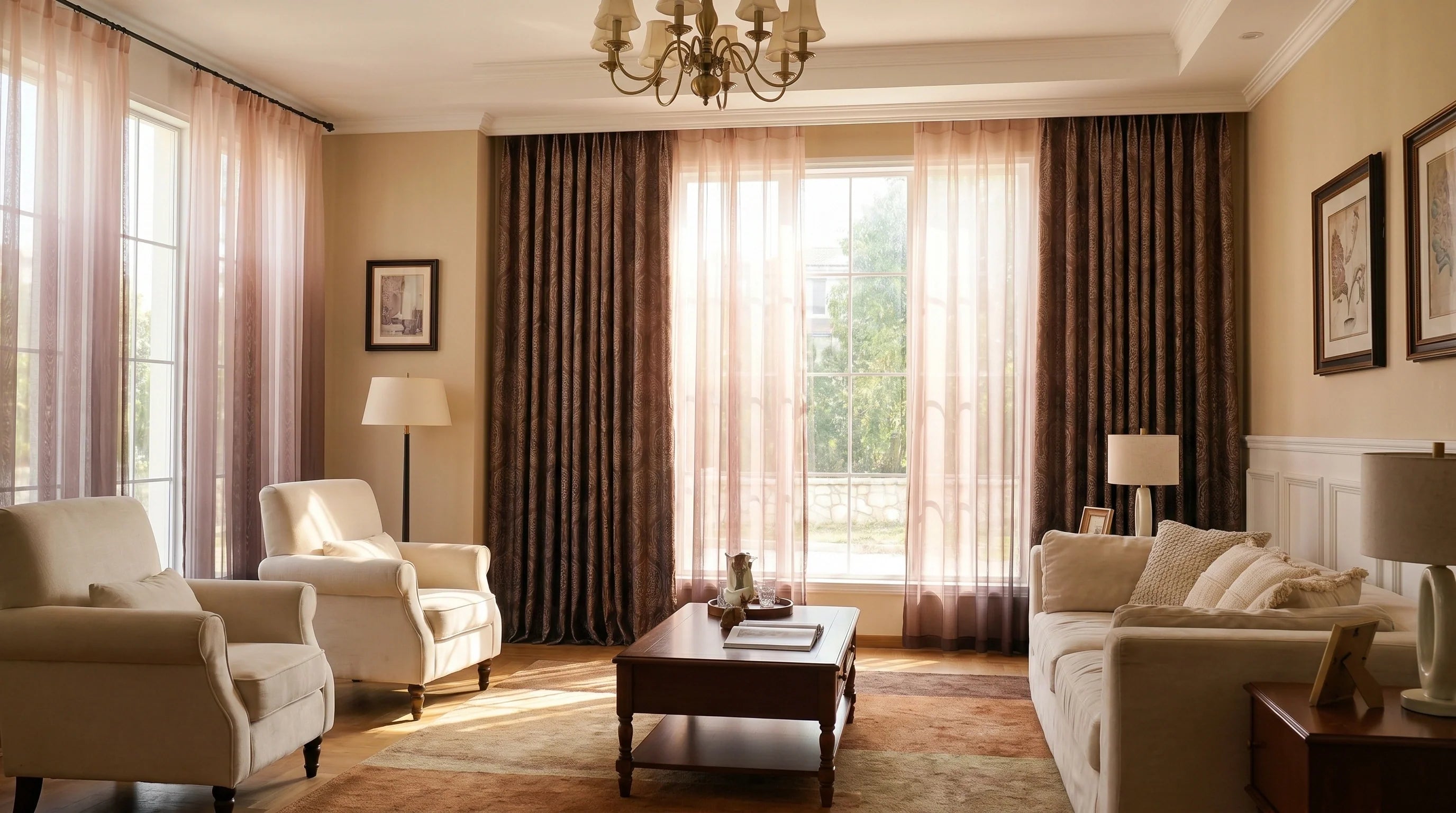 Layered Window Treatments
