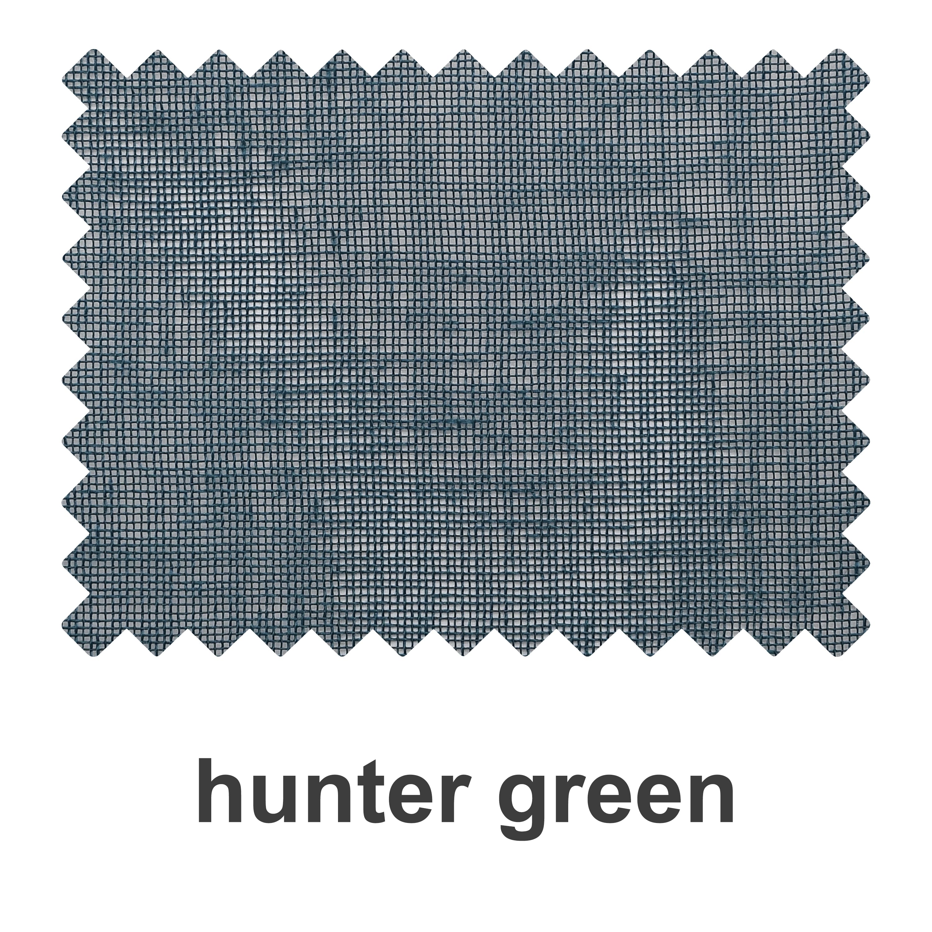 Hunter green linen texture solid sheer fabric swatch booklet from DWCN Official showing fabric samples and texture details.