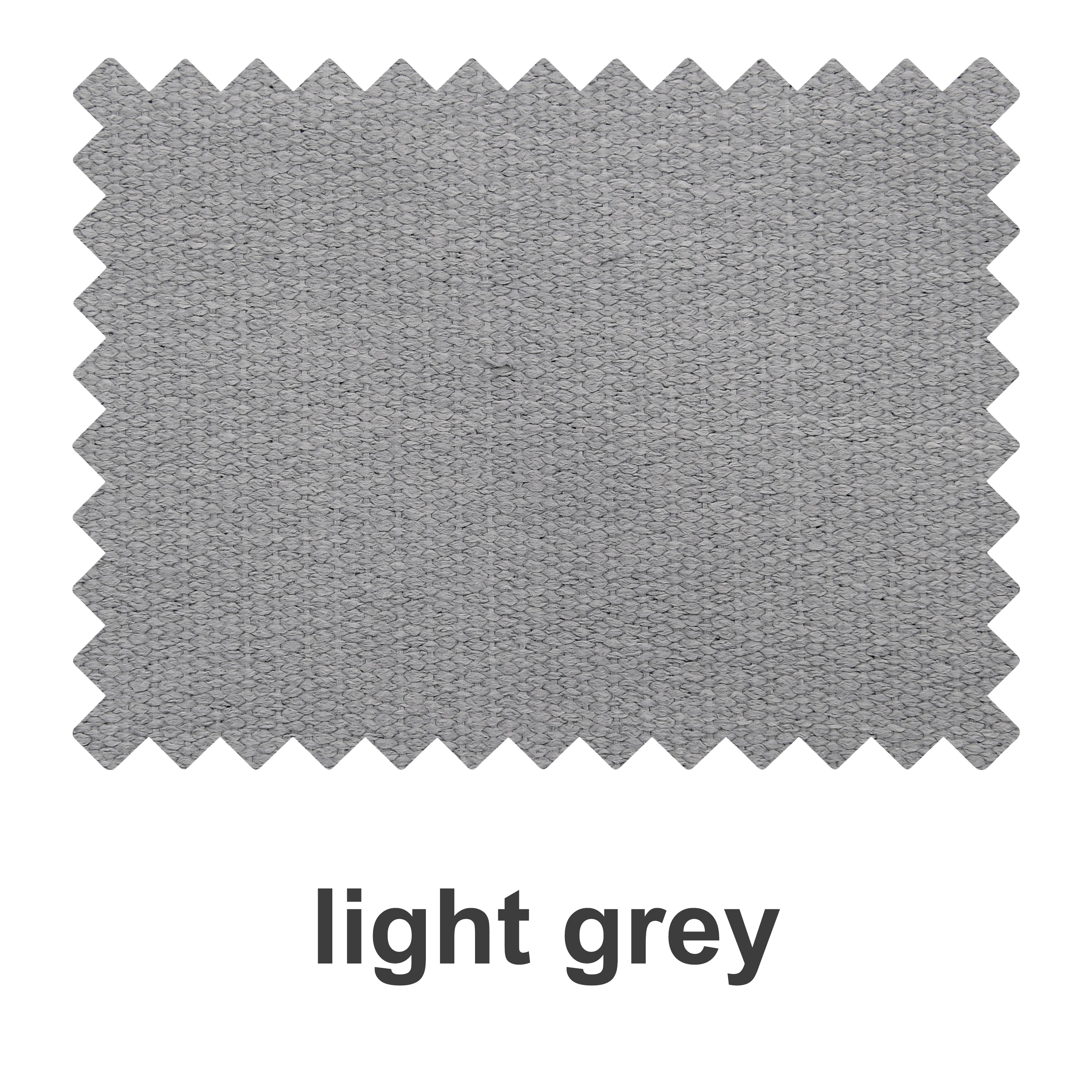 Light grey woven linen and heavyweight cotton fabric swatch booklet by DWCN Official, showcasing natural linen and modal textures.