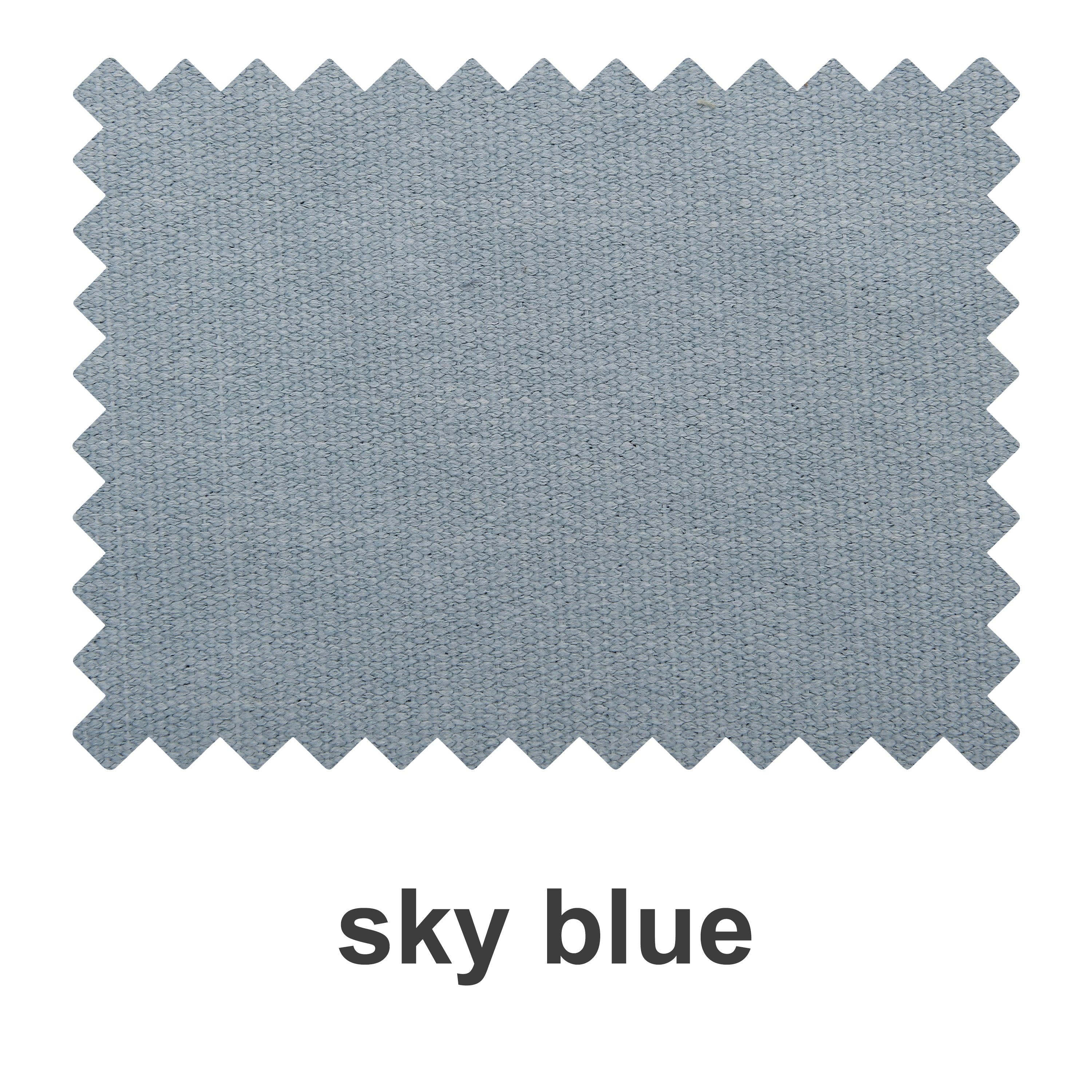 Sky blue linen woven texture fabric and heavyweight cotton fabric swatch booklet from DWCN Official, showcasing natural modal and linen textiles.