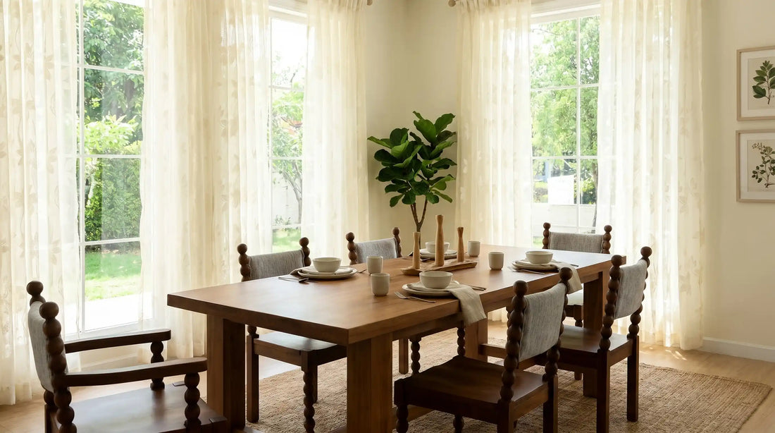 Discover dining room curtain ideas