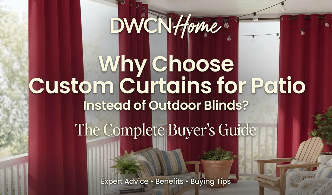 Why Choose Custom Curtains for Patio Instead of Outdoor Blinds? The Complete Buyer’s Guide