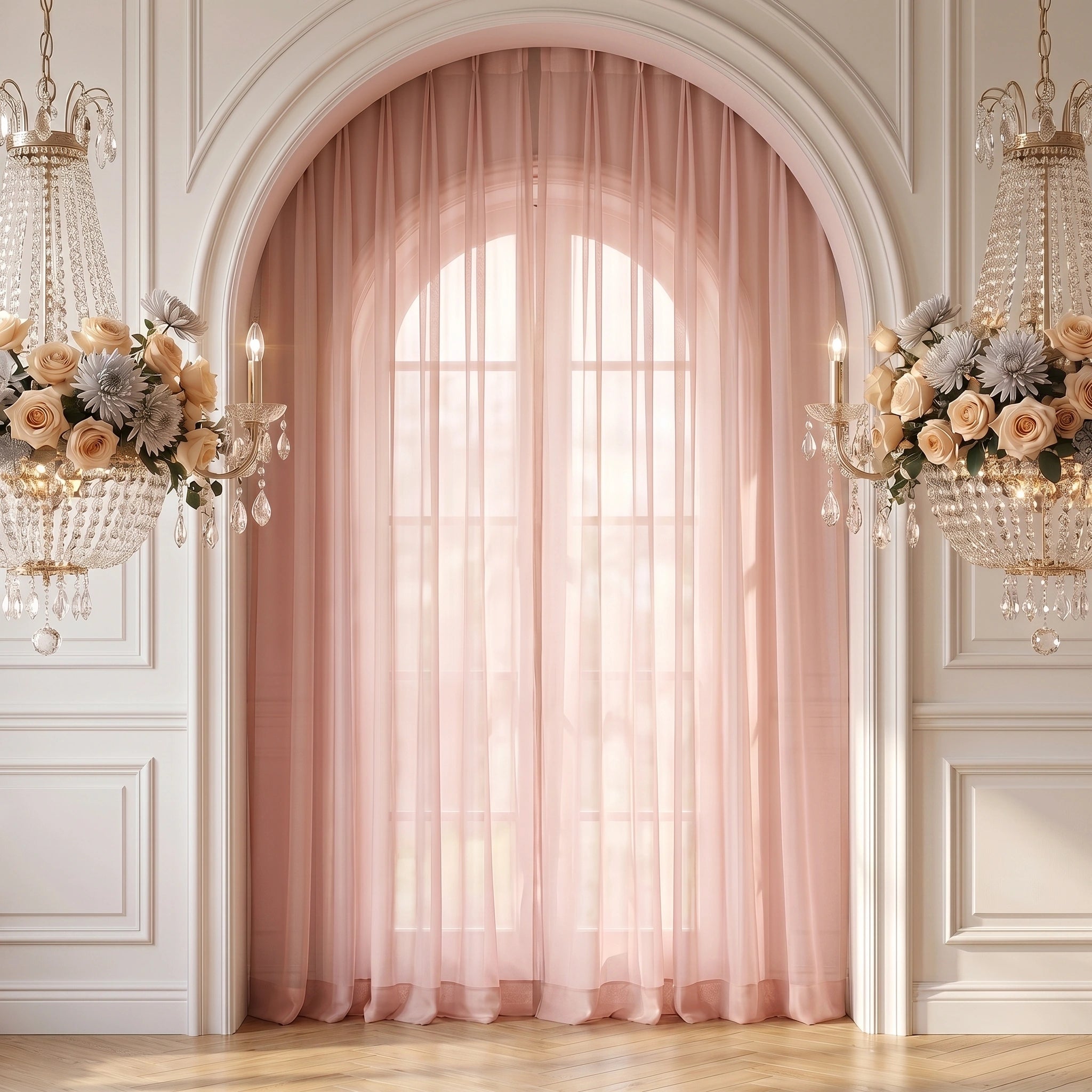 Wedding Premium Terylene Sheer Drapes