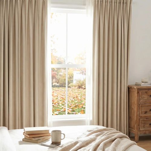 Natural linen blackout woven texture curtains in black, showcasing a modern, textured fabric with a sleek, elegant appearance.