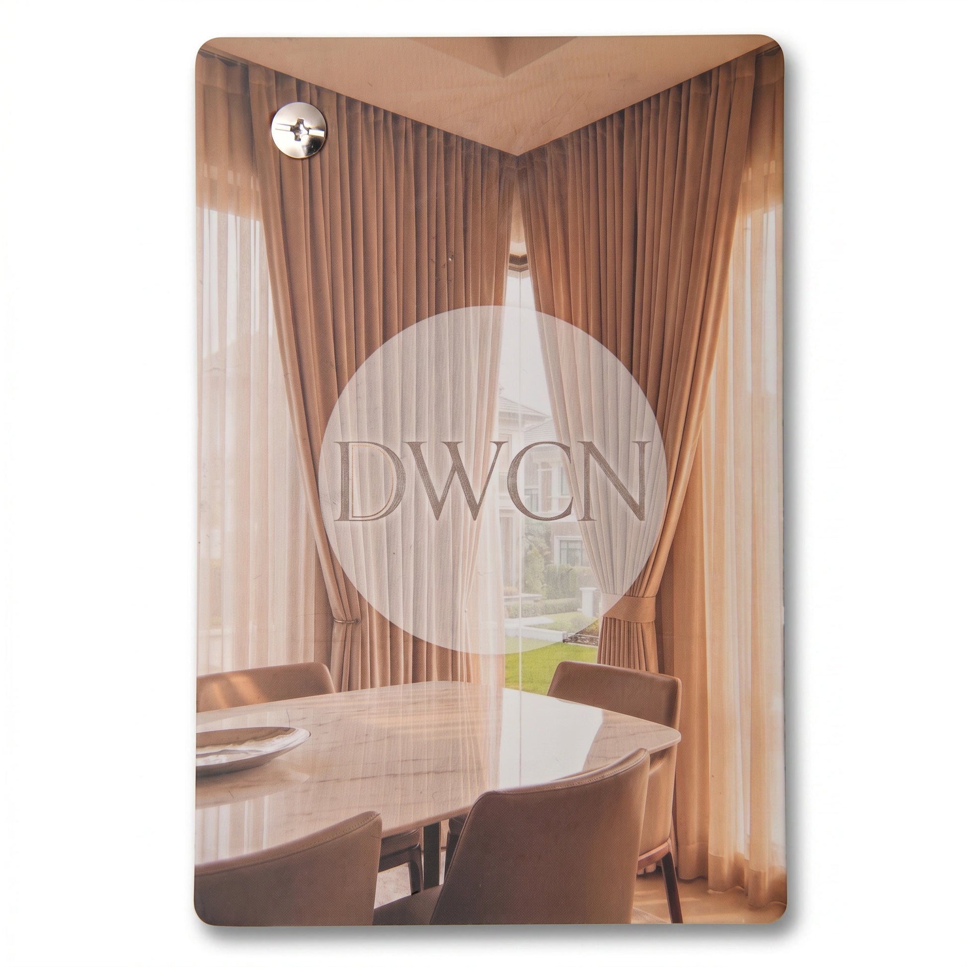 Swatch booklet showing natural linen woven texture, modal, and heavyweight cotton fabric samples by DWCN Official