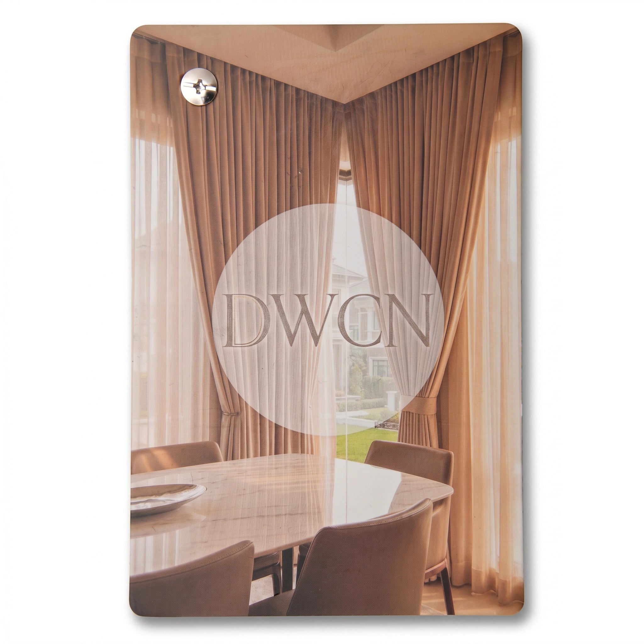 Swatch booklet showing natural linen woven texture, modal, and heavyweight cotton fabric samples by DWCN Official