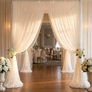 Wedding Premium Chiffon Sheer Drapes