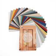 Luxury Silk-Fiber French Door Blackout Fabric Swatch Booklets