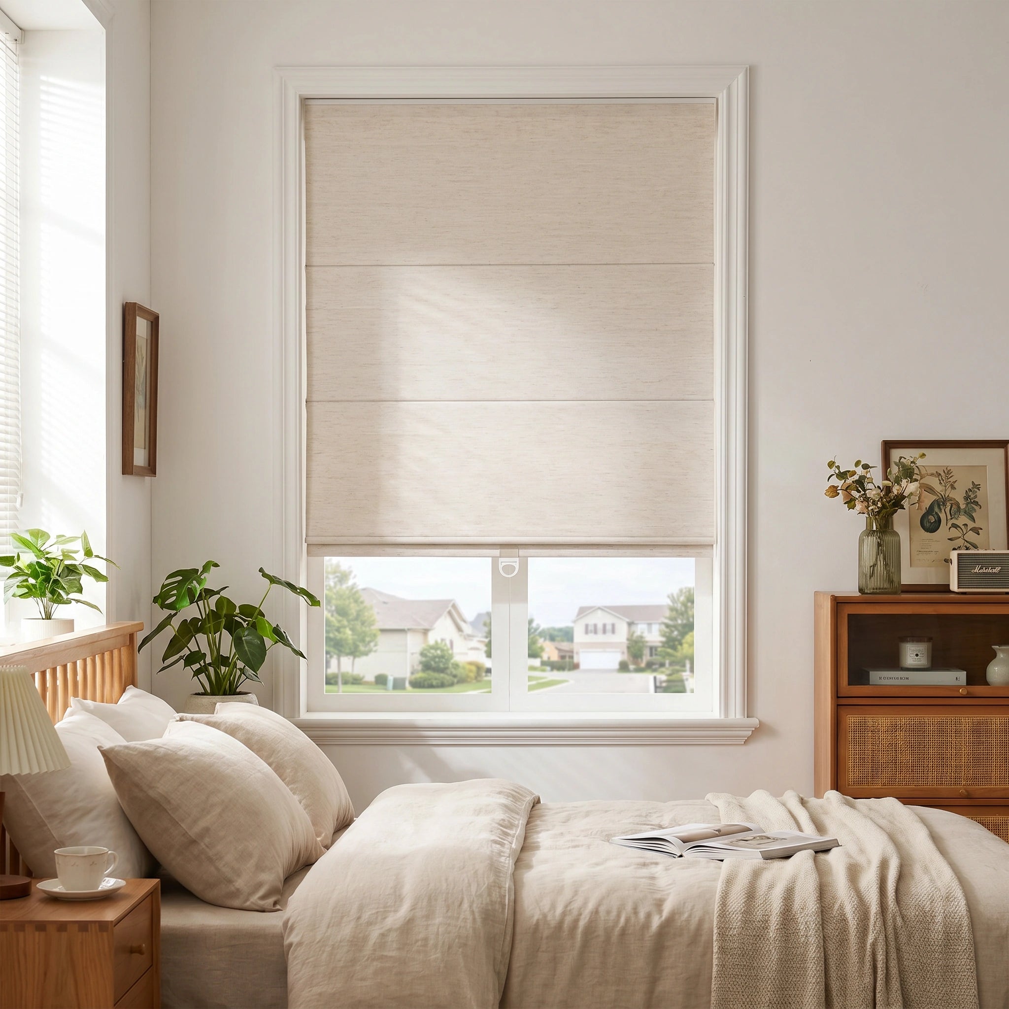 Hestia Custom Roman Shades Cordless