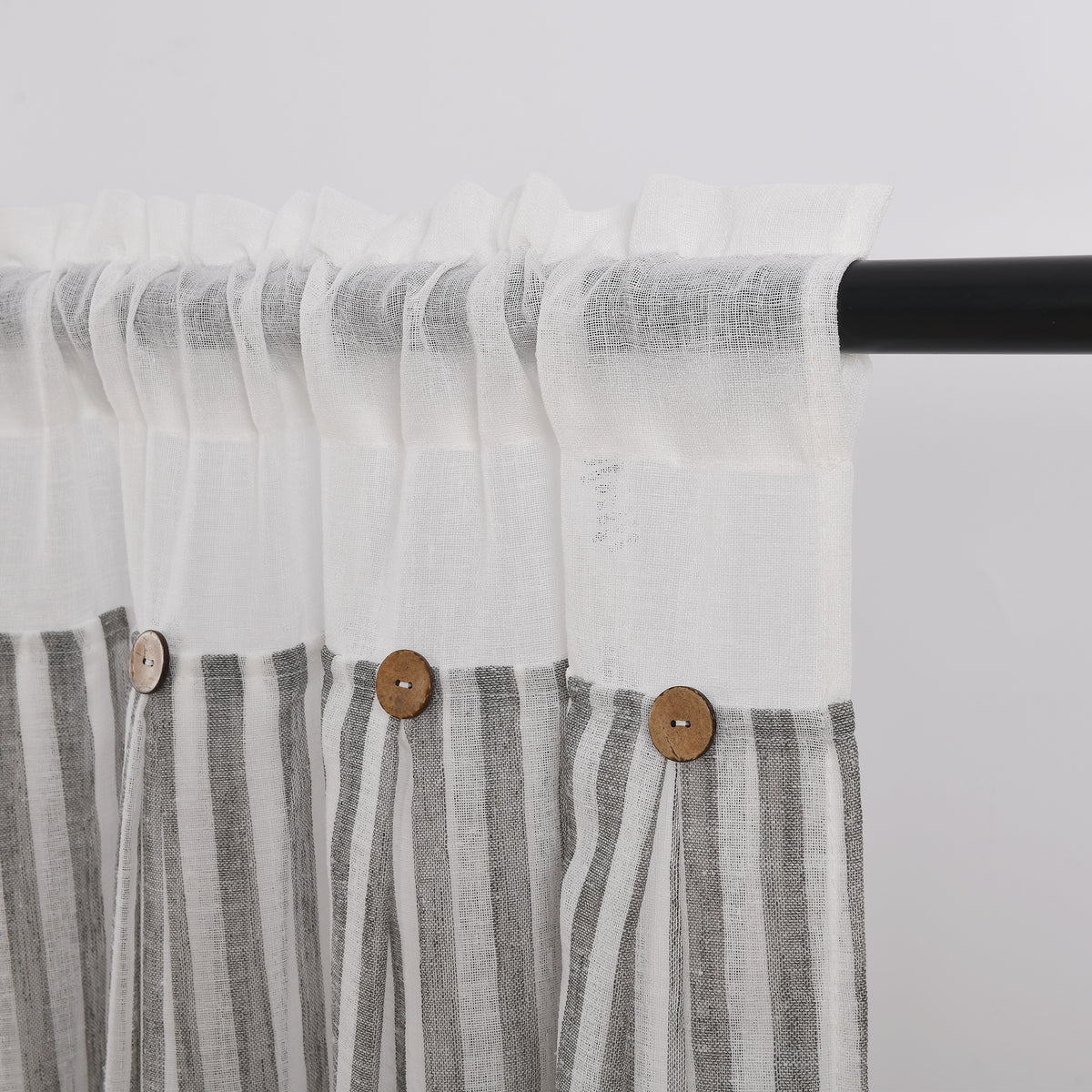 DWCN Gaia Linen Window Valance Curtain