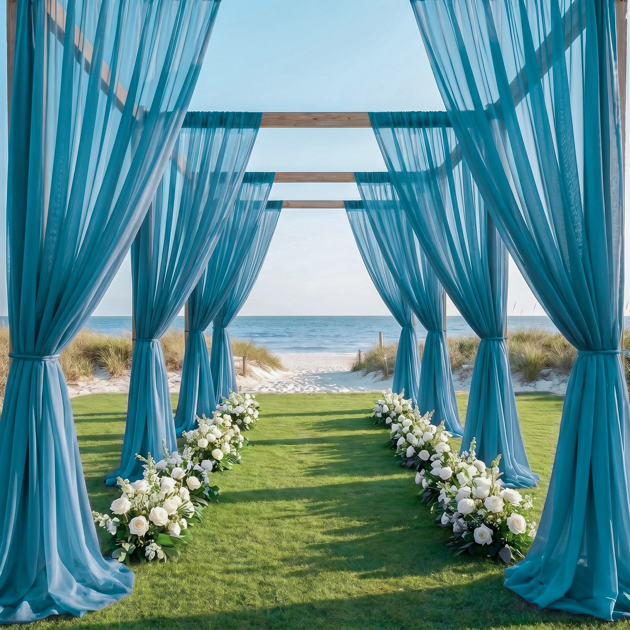 Wedding Premium Terylene Sheer Drapes