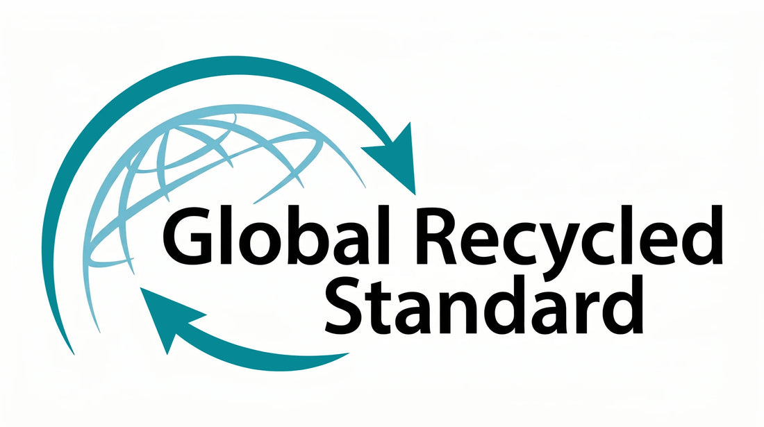 Logo of Global Recycled Standard with a blue and white design on a white background - Dwcnhome