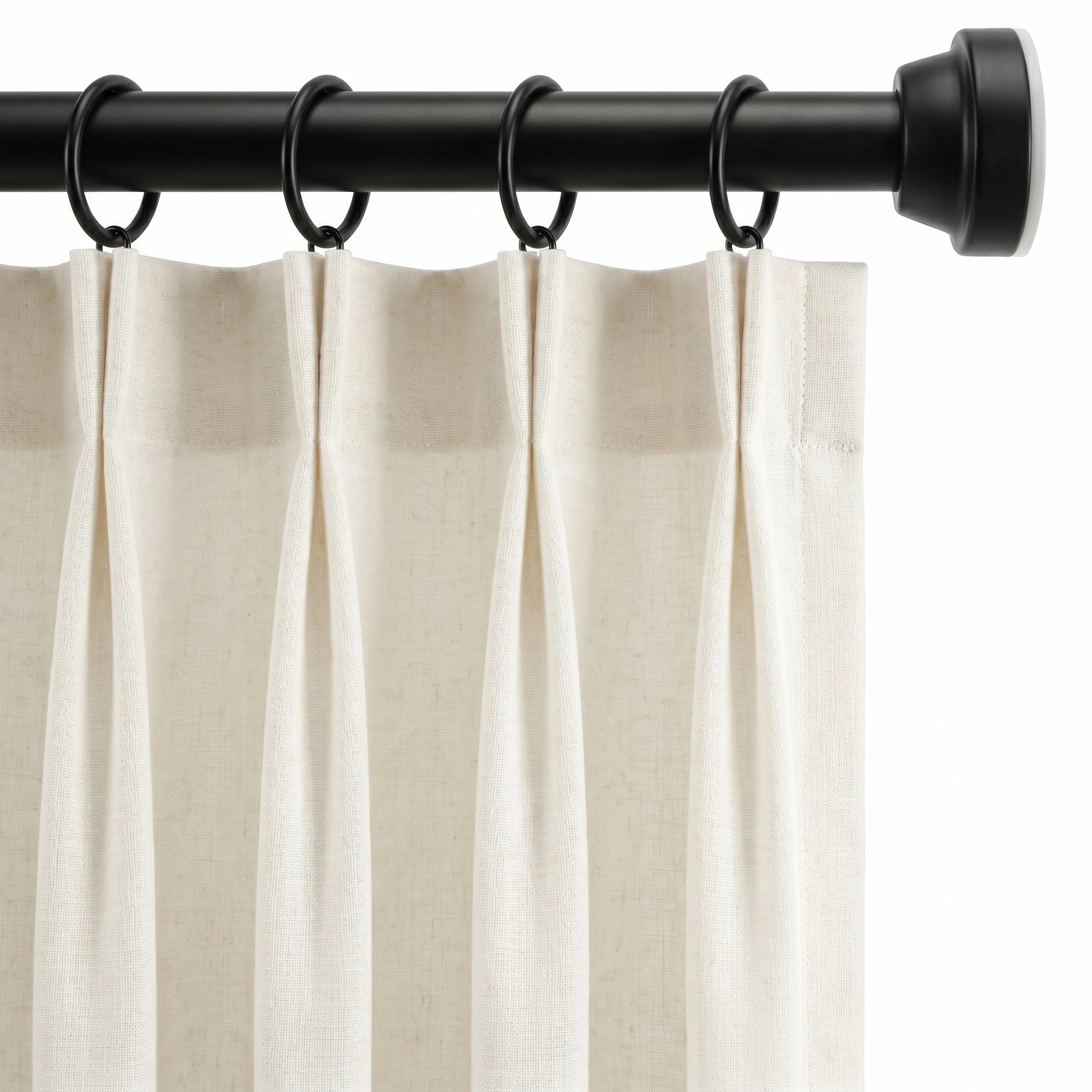 No-Drill Flexible Telescopic Curtain Rod