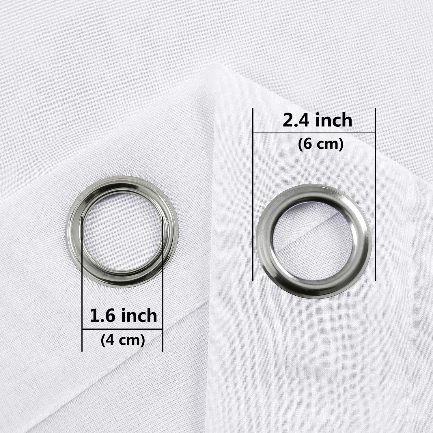 Set of four DWCN Official curtains including two ombre blackout curtains and two semi-sheer curtains for window privacy and light control.
