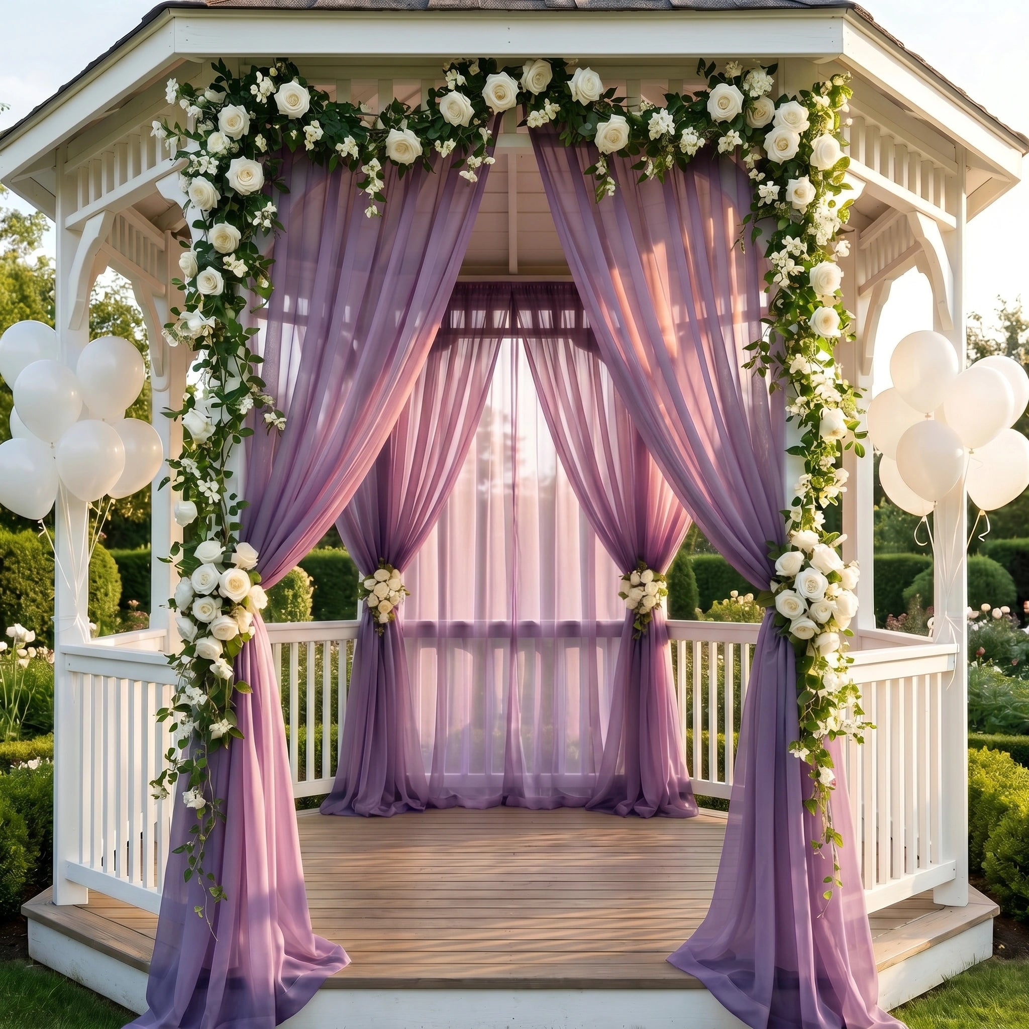 Wedding Premium Terylene Sheer Drapes