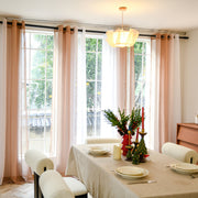 custom linen texture ombre sheer curtains made to measure