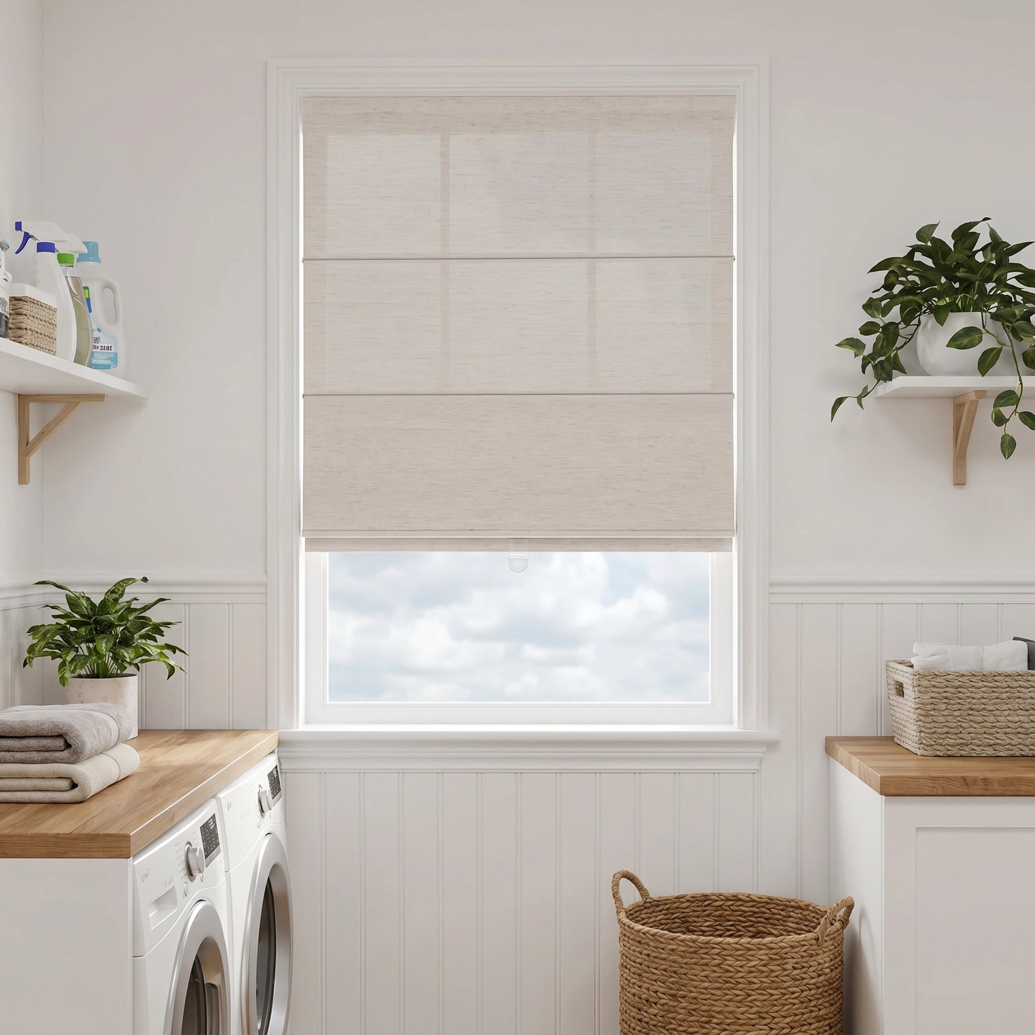 Hestia Custom Roman Shades Cordless