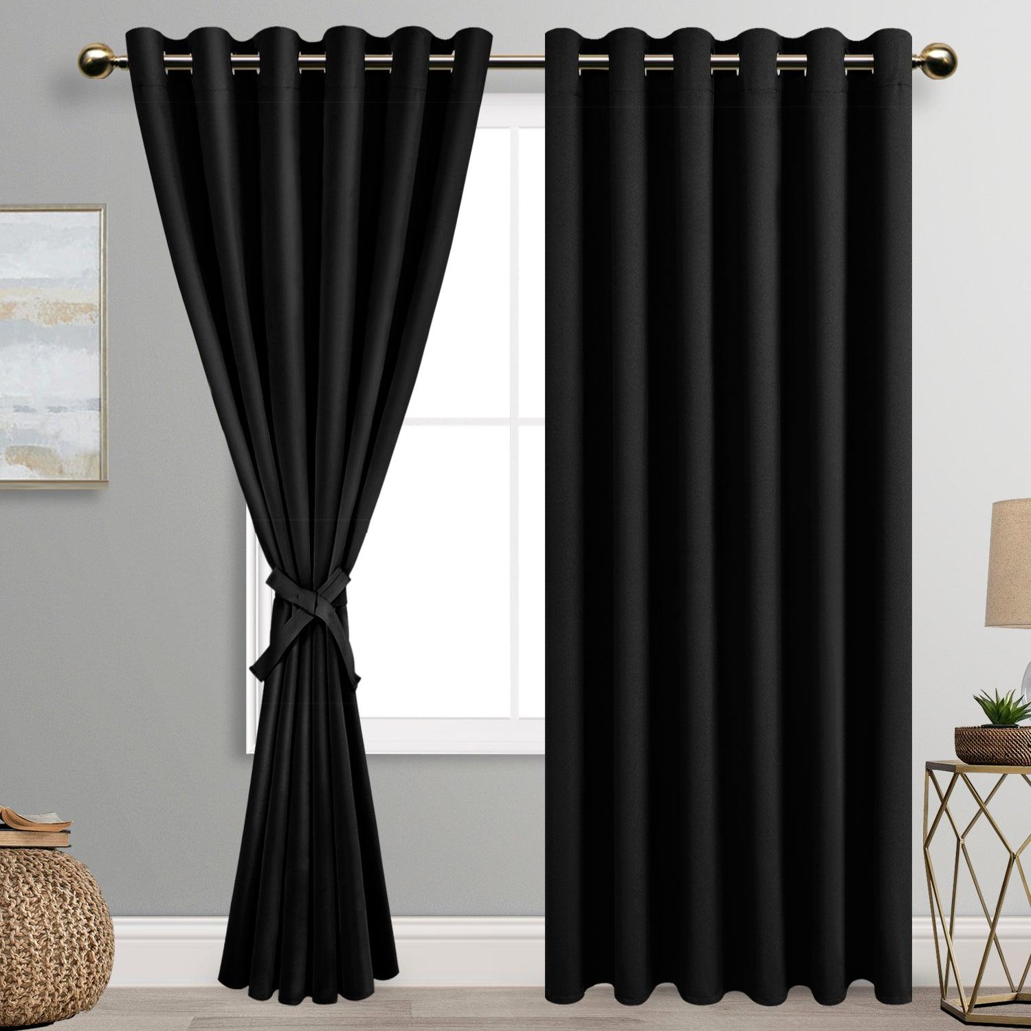 DWCN Grommet Blackout Curtains with Tiebacks - DWCN Official