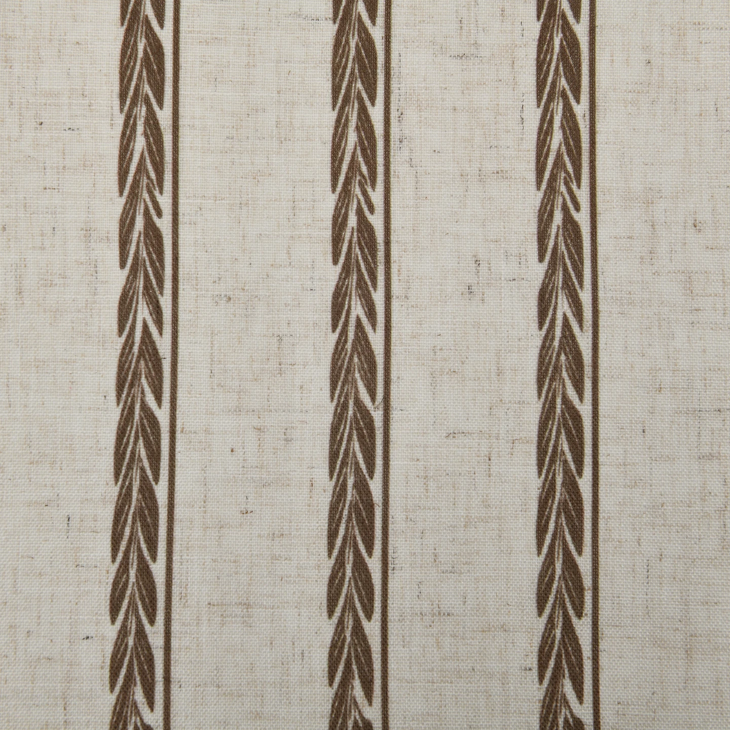 Demeter Aurata patterned linen curtains by DWCN Official hanging in a window, featuring a colorful, intricate design on lightweight fabric.