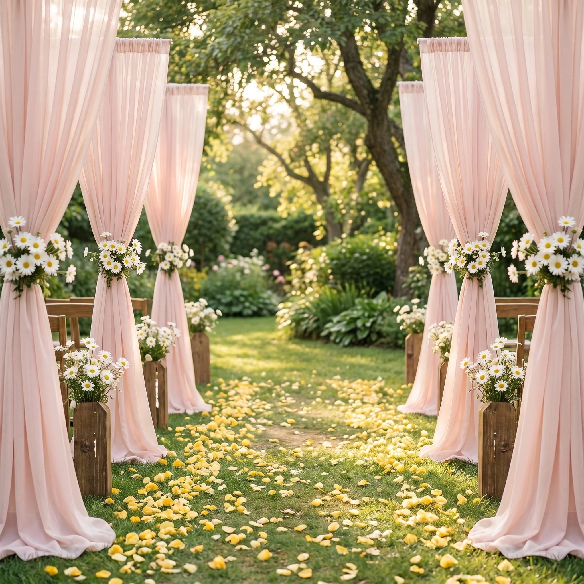 Wedding Premium Terylene Sheer Drapes