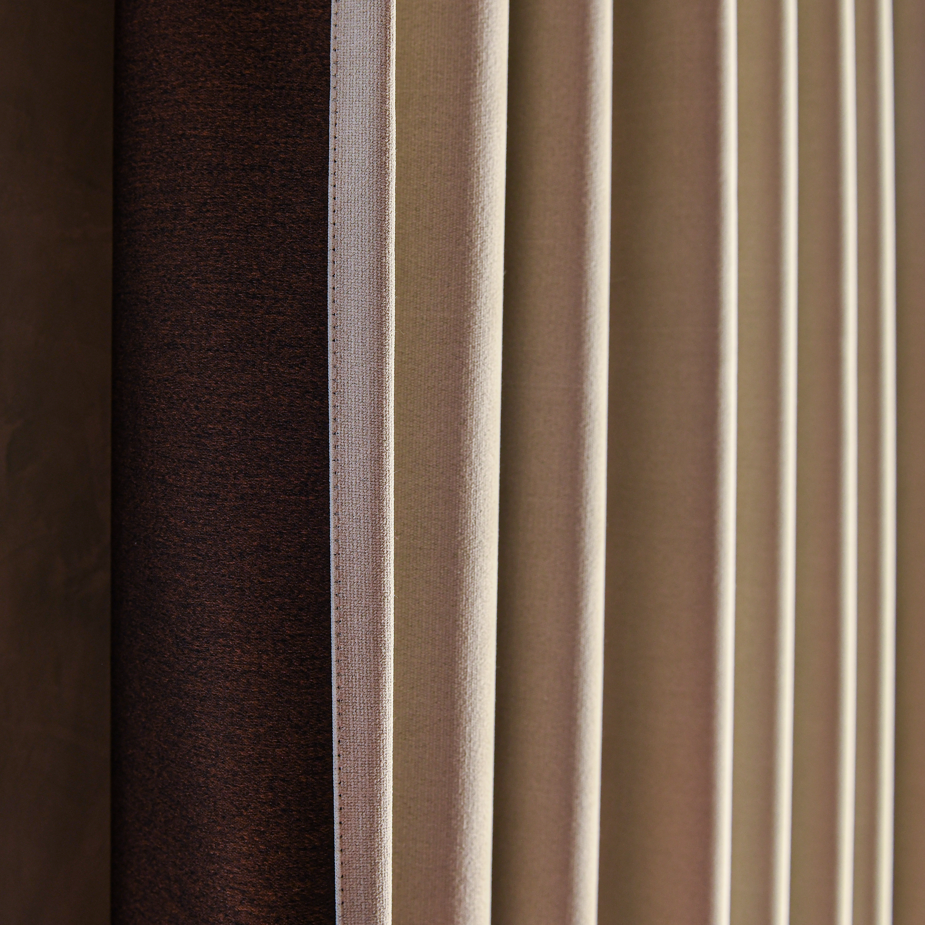 Black heavyweight blackout curtains by DWCN Official made from soft modal cotton, designed to block light and enhance privacy.