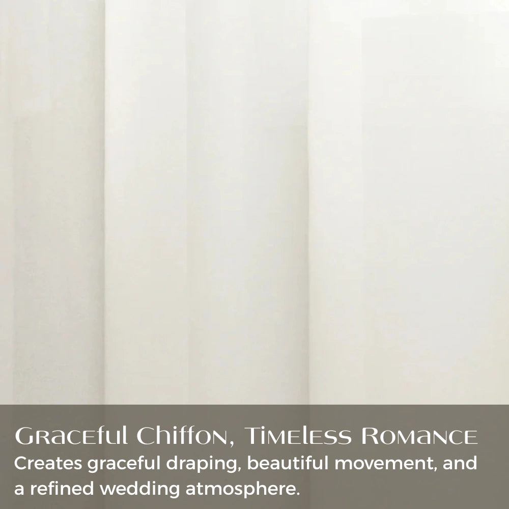 Wedding Premium Chiffon Sheer Drapes
