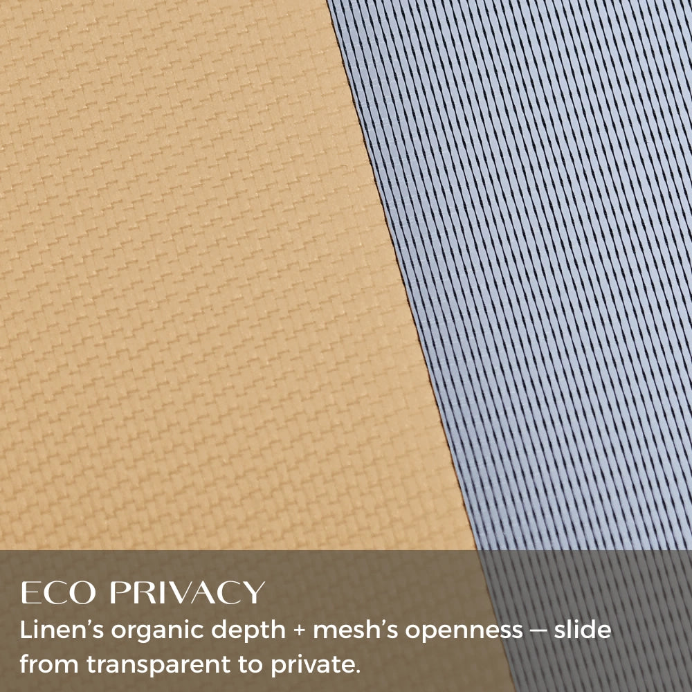 DWCN Official Kace Blackout Zebra Shade with cordless design, pencil pleat top, providing light control and privacy in modern window decor.
