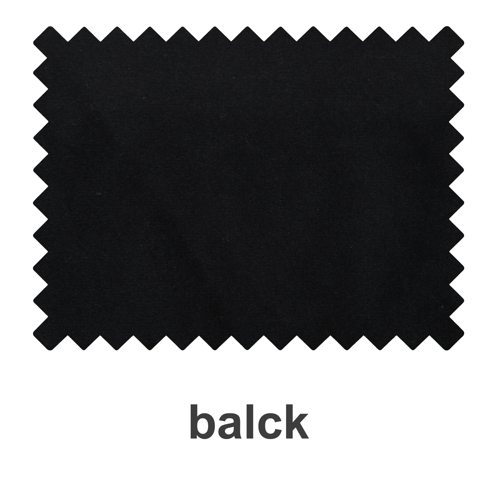 DWCN Official premium velvet blackout fabric swatch booklet showing black velvet fabric samples on a white background