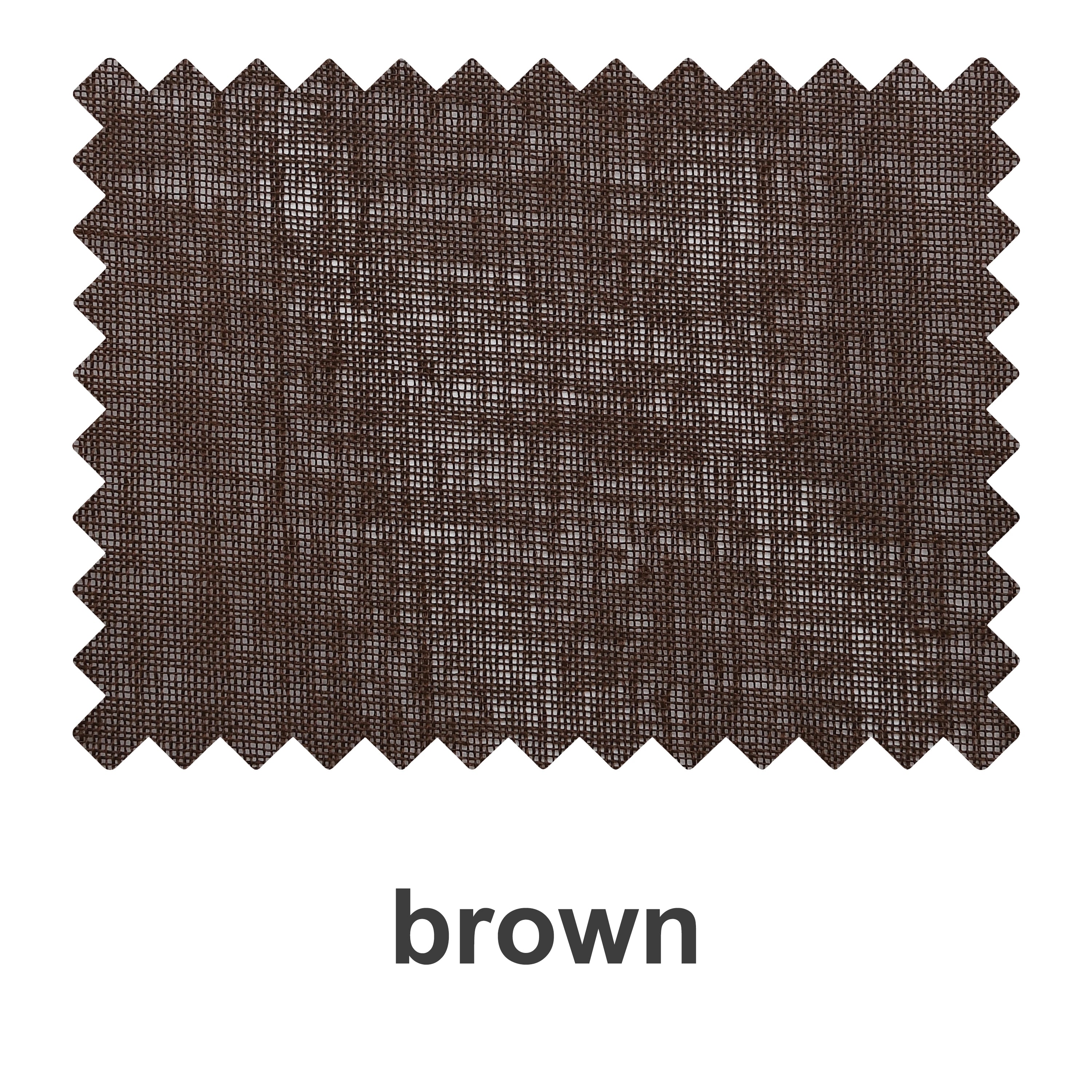 Brown linen texture solid sheer fabric swatch booklet by DWCN Official showing fabric samples and textures.