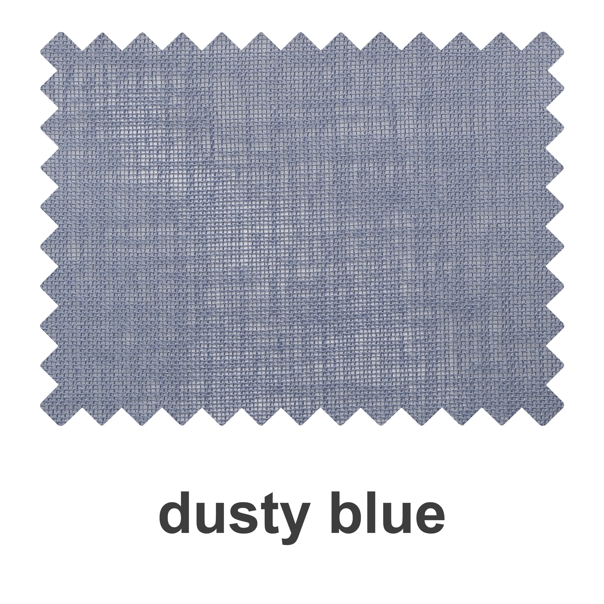 Dusty blue linen texture sheer fabric swatch booklet from DWCN Official, showcasing fabric samples with soft, semi-transparent appearance.