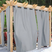 Outdoor curtains from DWCN Official featuring lightweight fabric and neutral color, ideal for patio or garden decor.