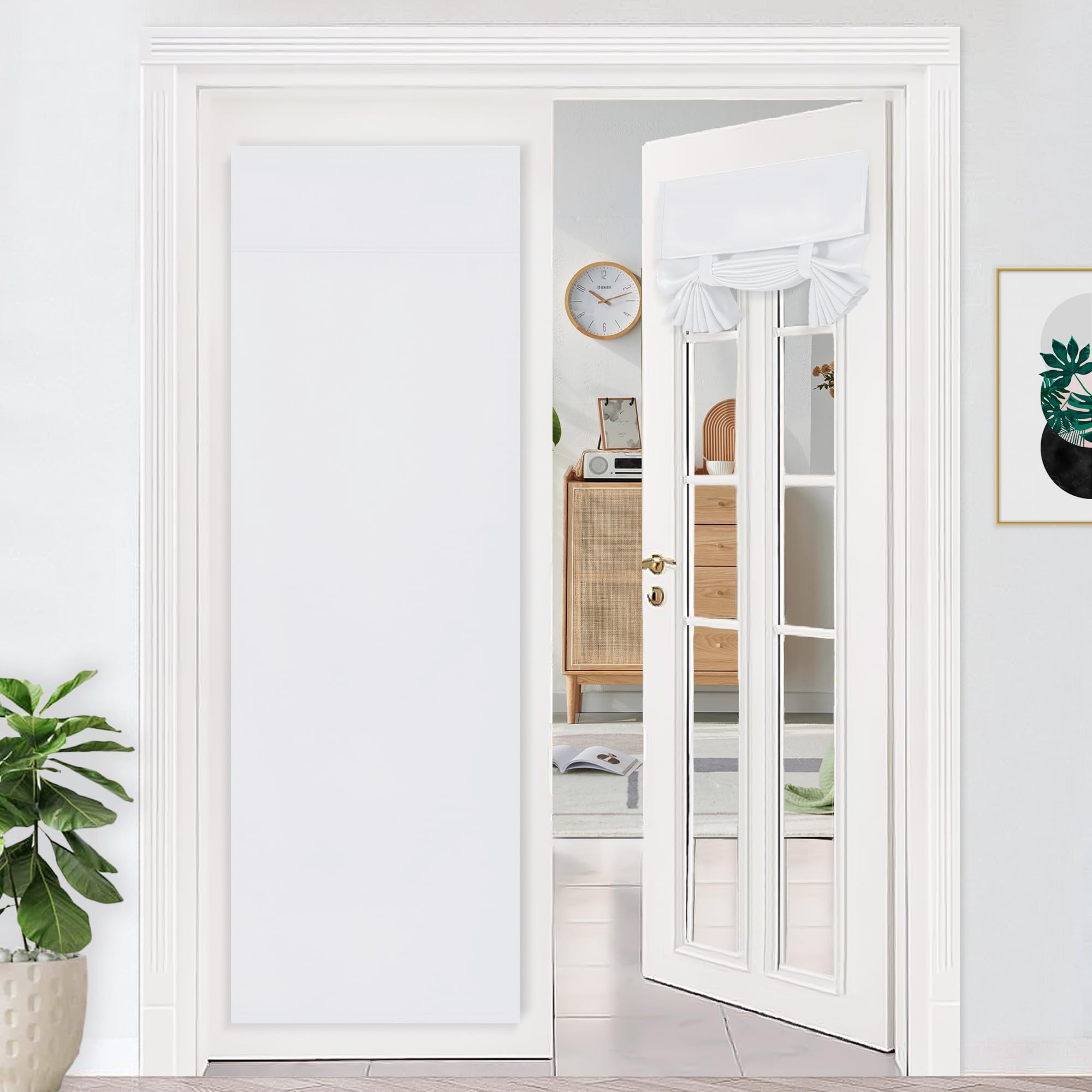 DWCN French door curtain panel featuring lightweight fabric and elegant design, perfect for adding privacy and style to your door.