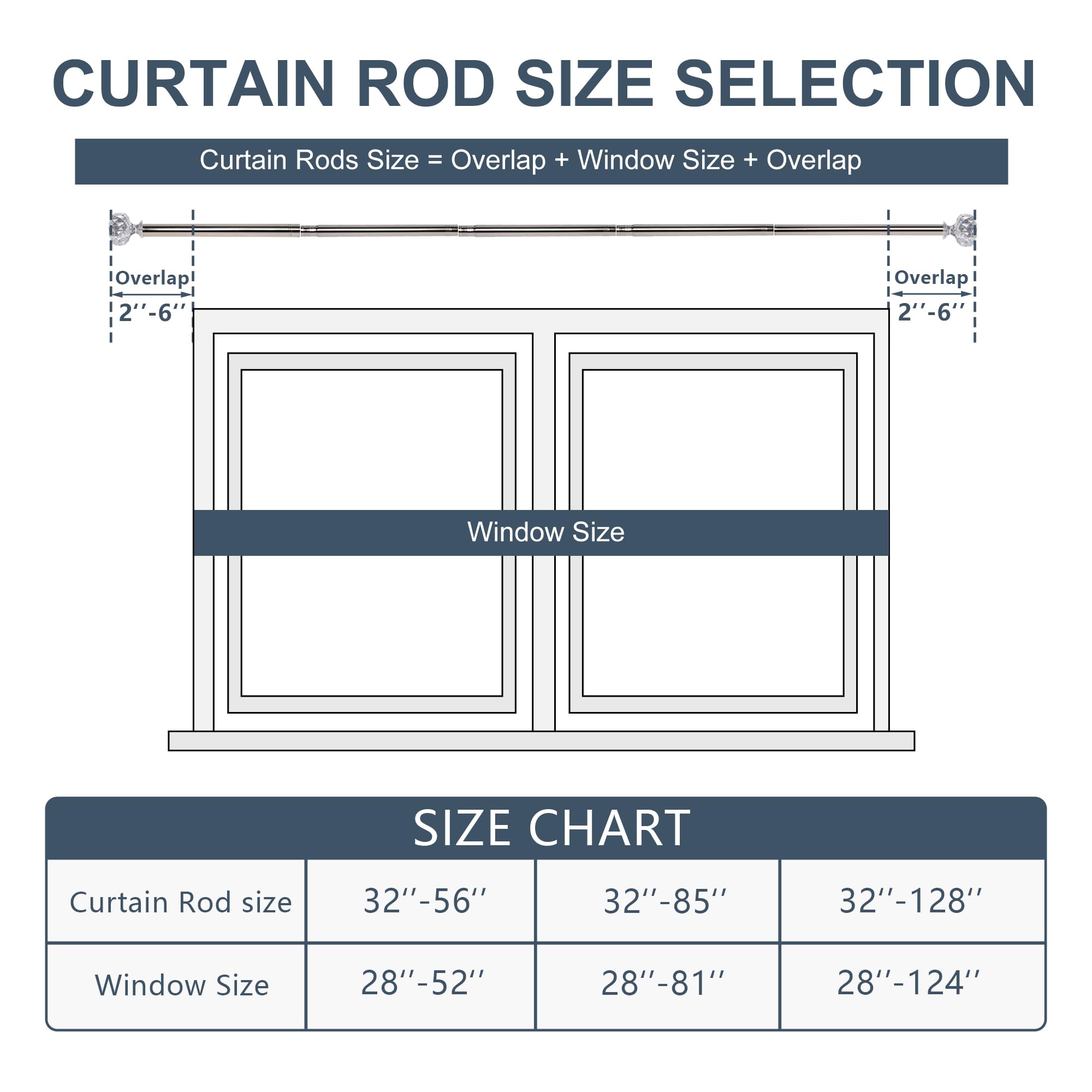 Heavy duty adjustable DWCN curtain rods with mounting brackets, suitable for sturdy window dressing and versatile home decor.