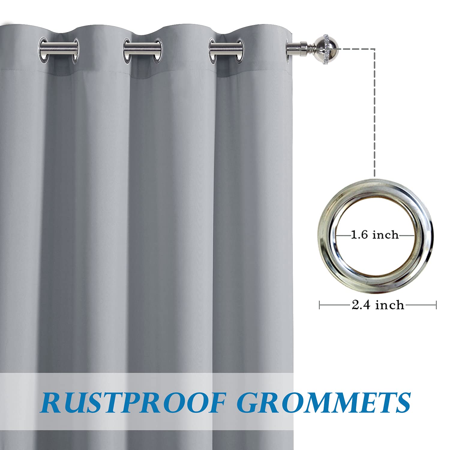 Outdoor curtains by DWCN Official featuring lightweight fabric and neutral color for patio or outdoor space decor.