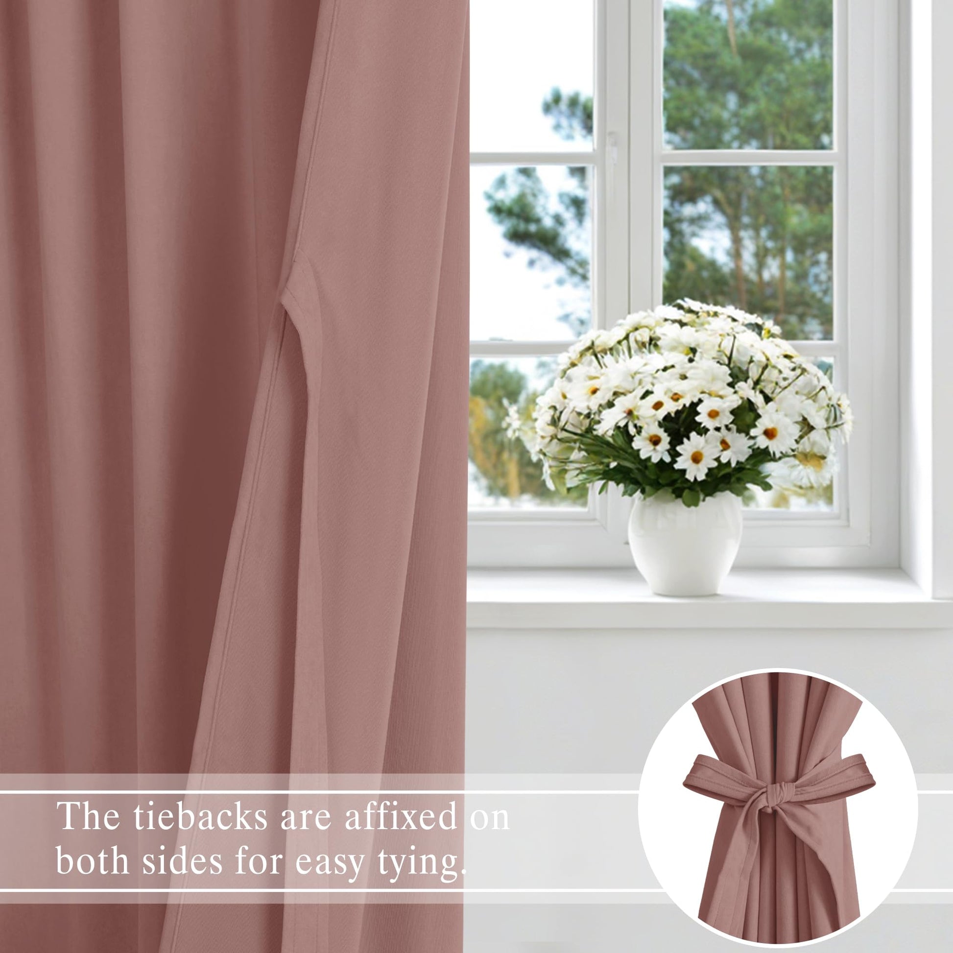 DWCN Velvet Curtains, 2 Panels with rod pocket and back tab, featuring plush velvet fabric and elegant design.