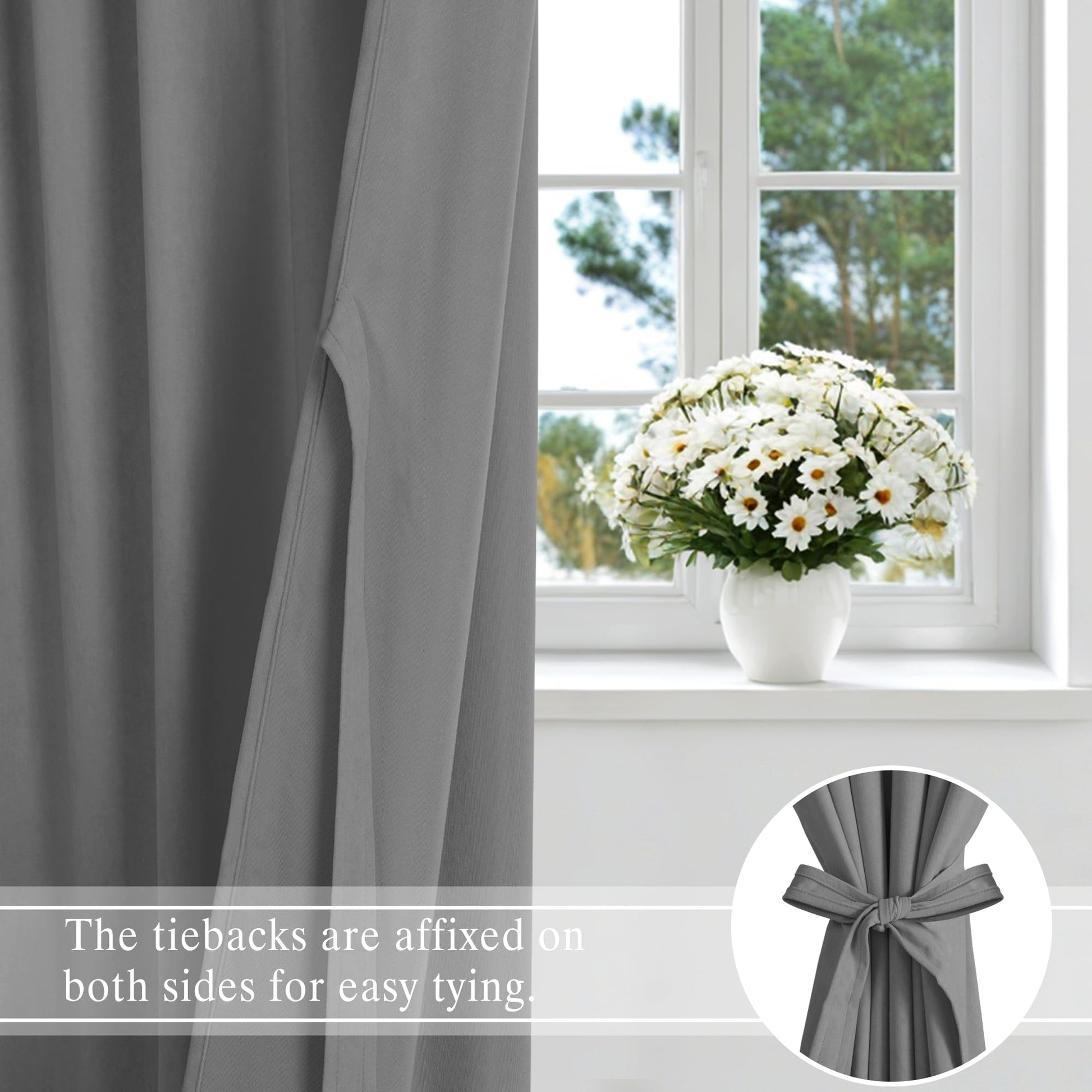 DWCN Velvet curtains with 2 panels featuring rod pocket and back tab design, showcasing luxurious fabric and elegant style.