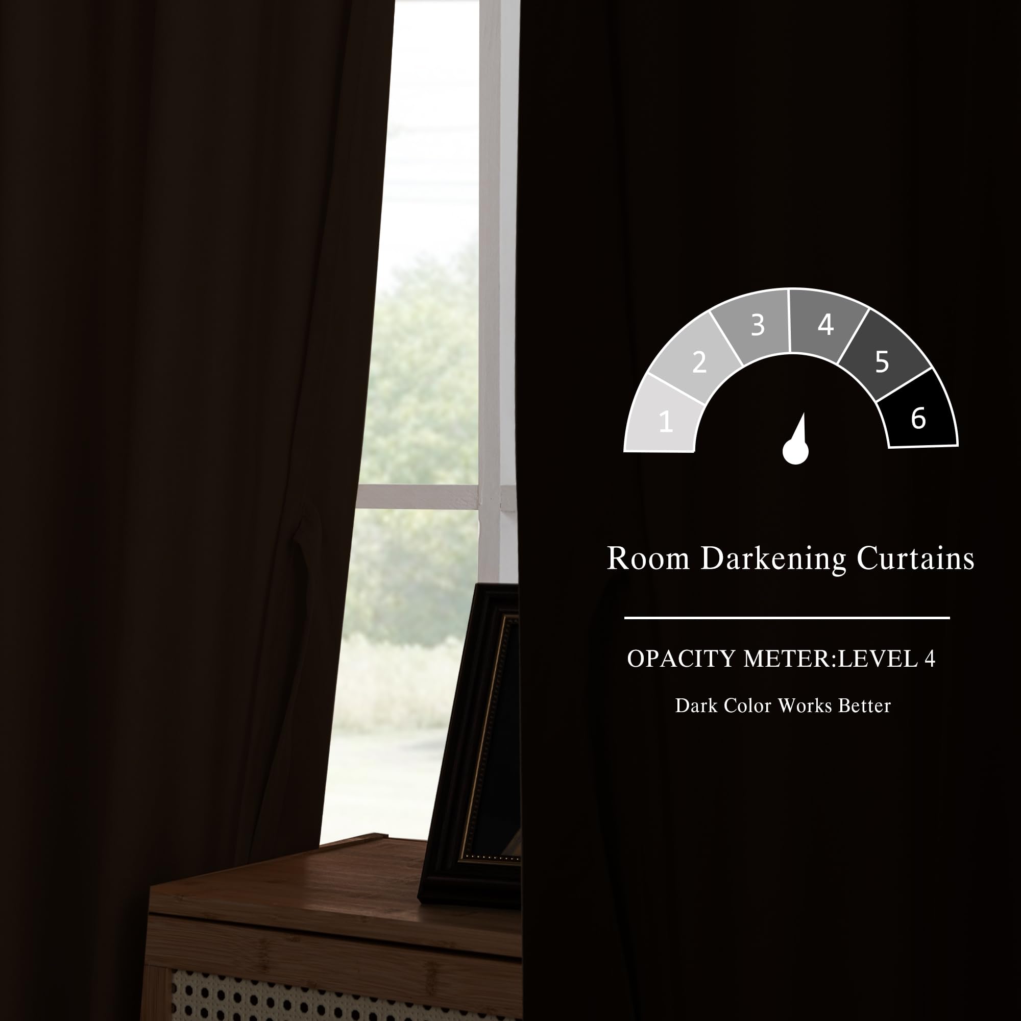 DWCN Velvet Curtains, 2 panels with rod pocket and back tab, showcasing rich, plush fabric and elegant design.