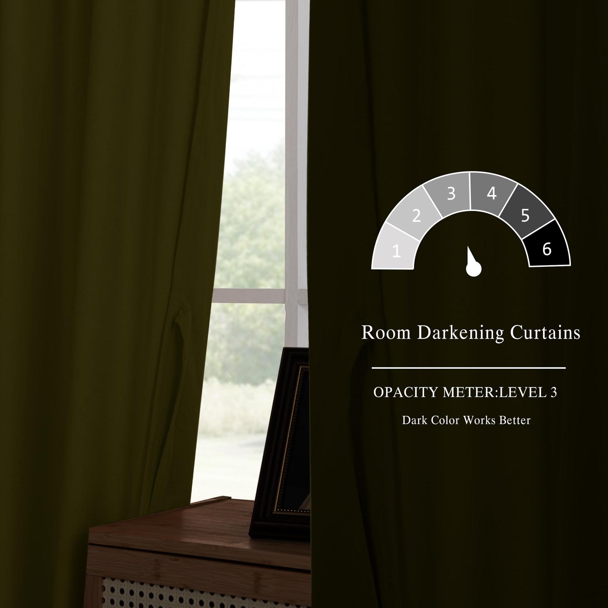 DWCN velvet curtains with 2 panels, rod pocket and back tab design, showcasing soft, luxurious fabric and elegant window coverage.