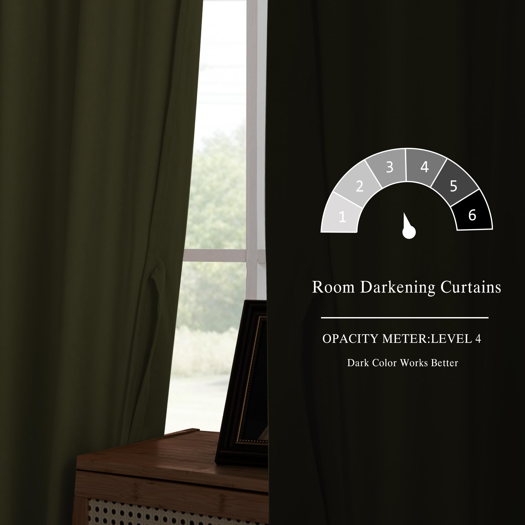 Two DWCN Velvet Curtains with rod pocket and back tab, featuring rich, soft fabric in a stylish design.