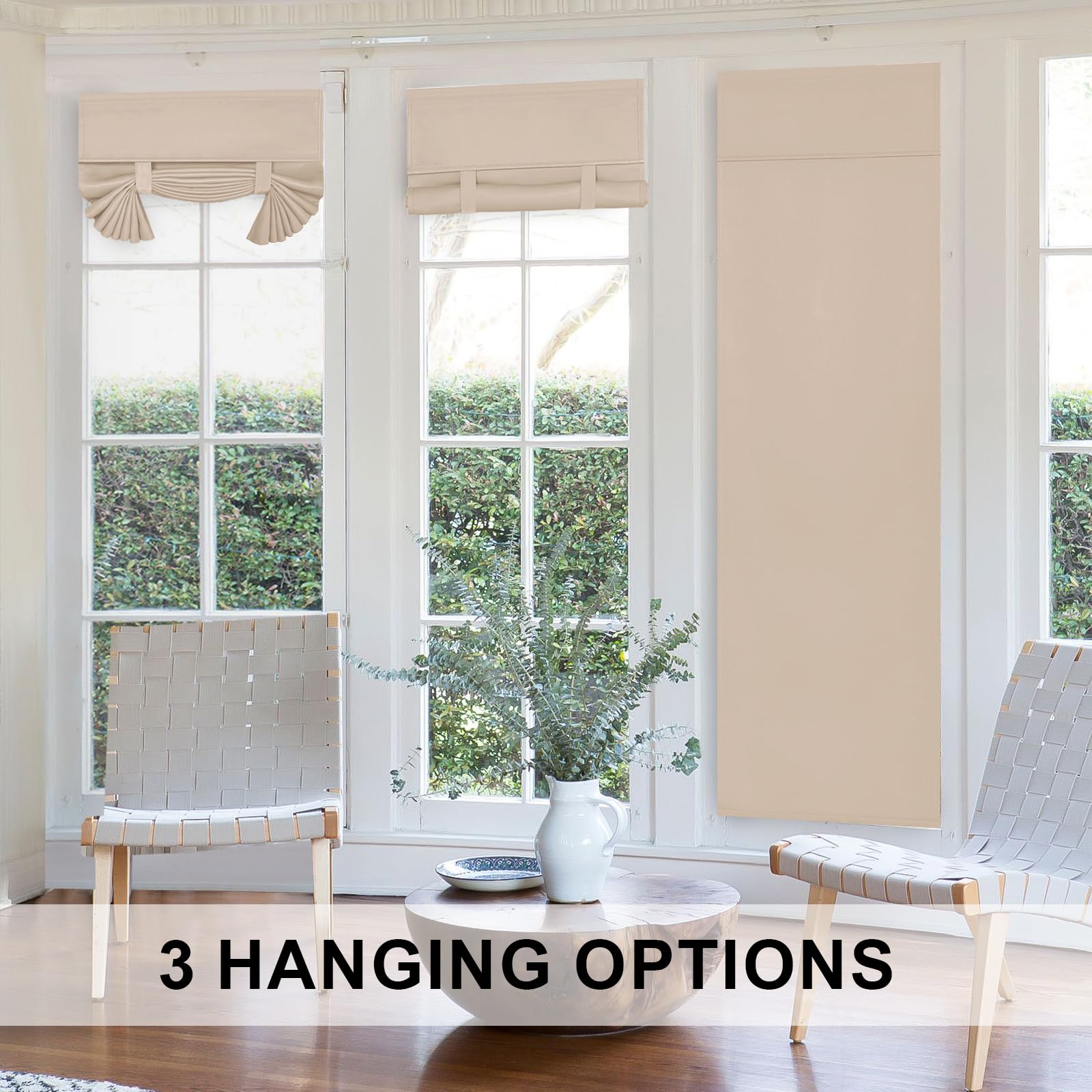 DWCN French door curtain panel showing lightweight fabric, elegant design, and natural drape for stylish door coverage.