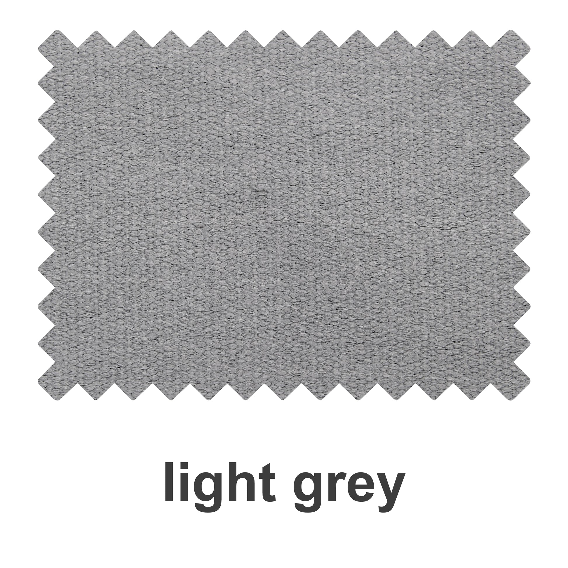 Light grey woven linen and heavyweight cotton fabric swatch booklet by DWCN Official, showcasing natural linen and modal textures.