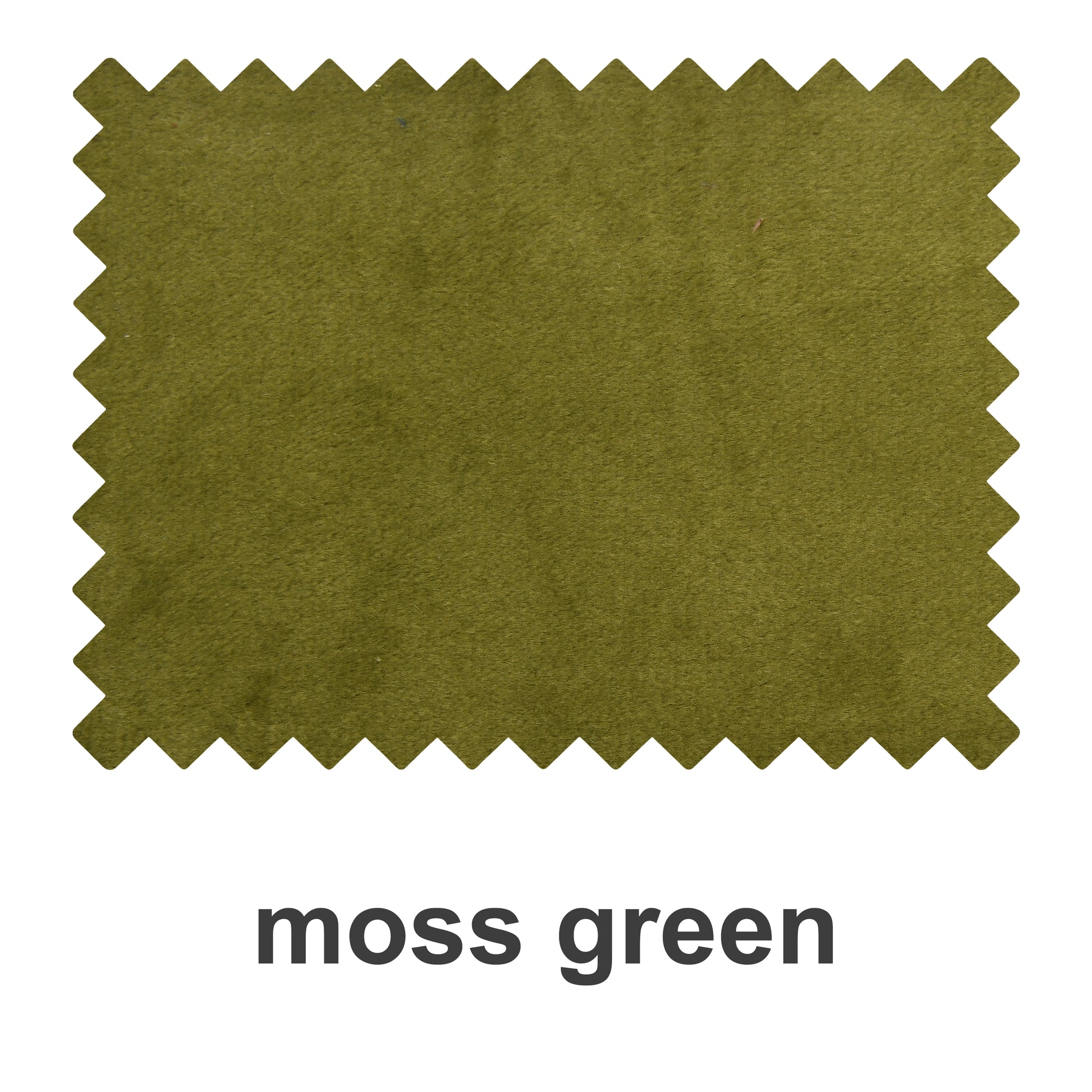 DWCN Official velvet blackout fabric swatch booklet showing moss green sample with soft texture and rich color.