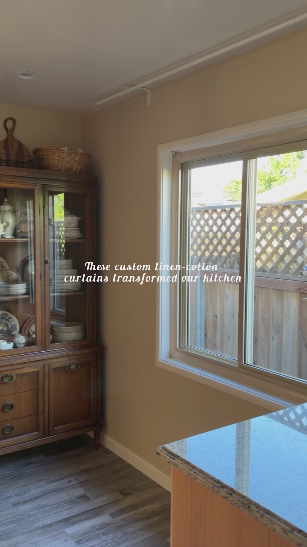 Load video: Selene Snow Mist Linen Sheer Curtain