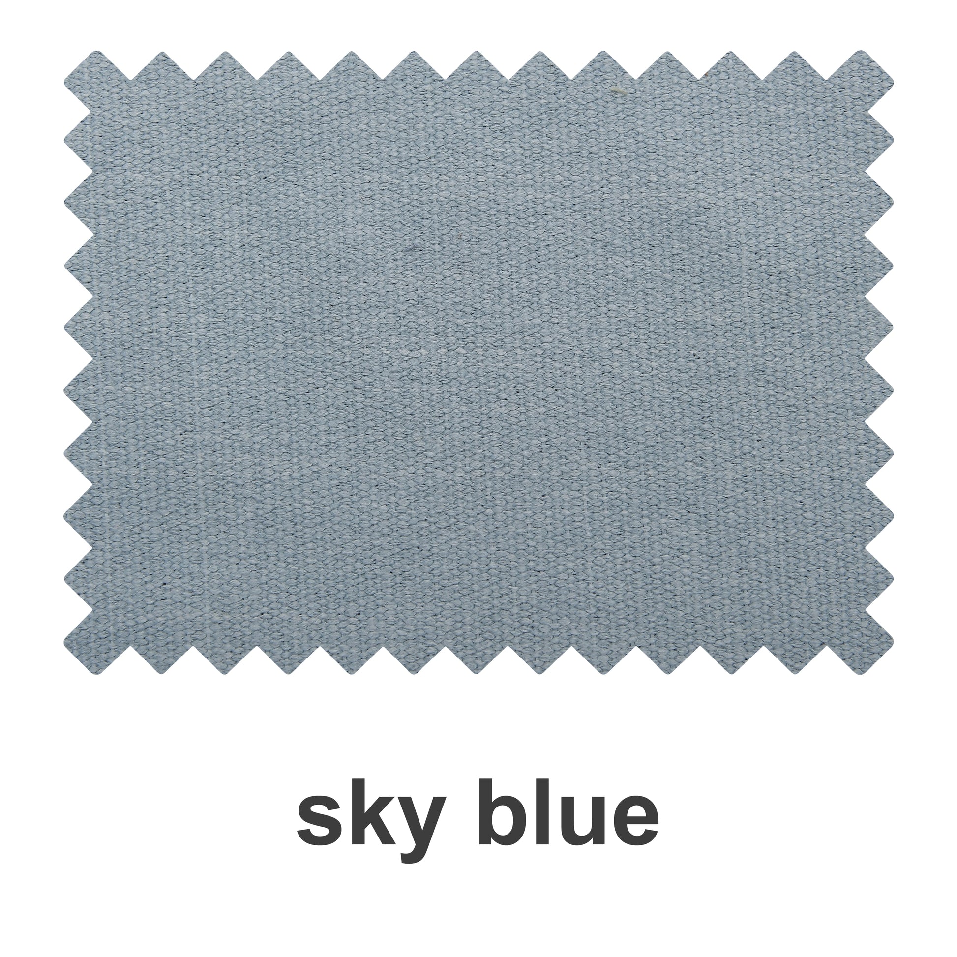 Sky blue linen woven texture fabric and heavyweight cotton fabric swatch booklet from DWCN Official, showcasing natural modal and linen textiles.