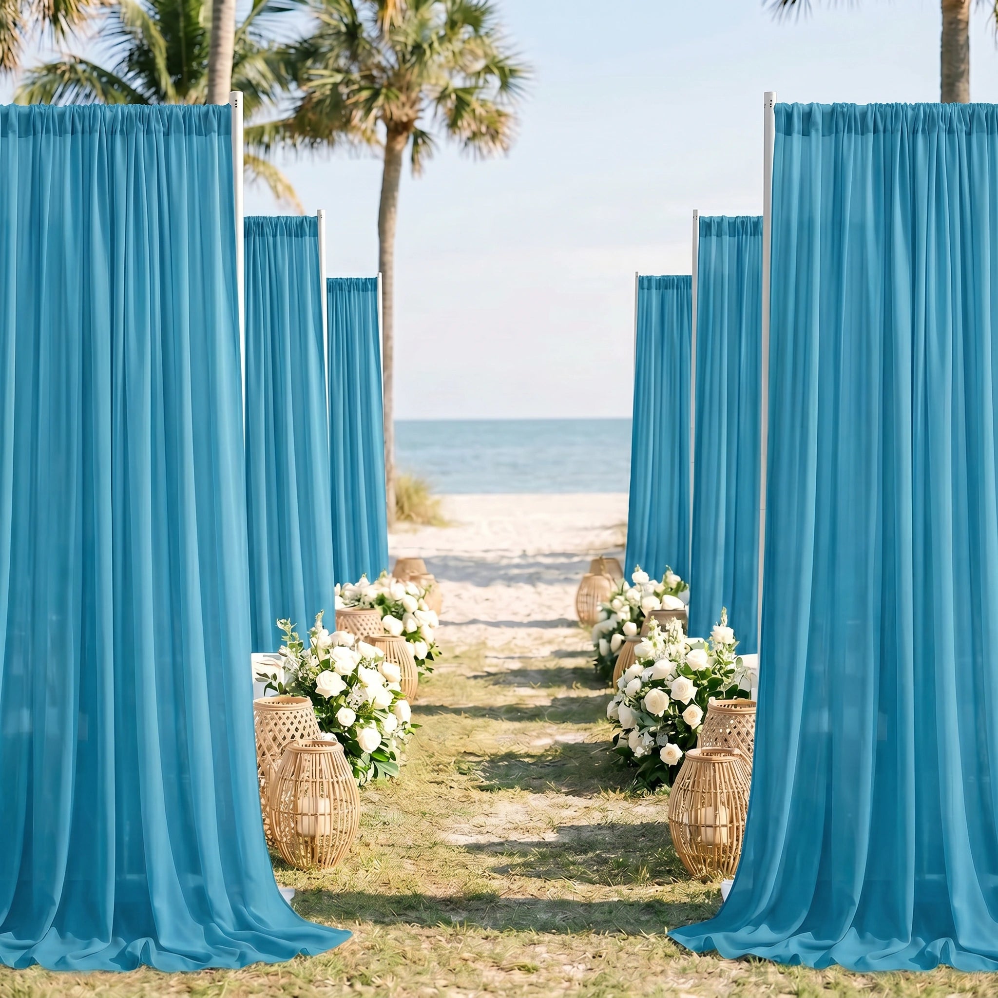 Wedding Premium Terylene Sheer Drapes