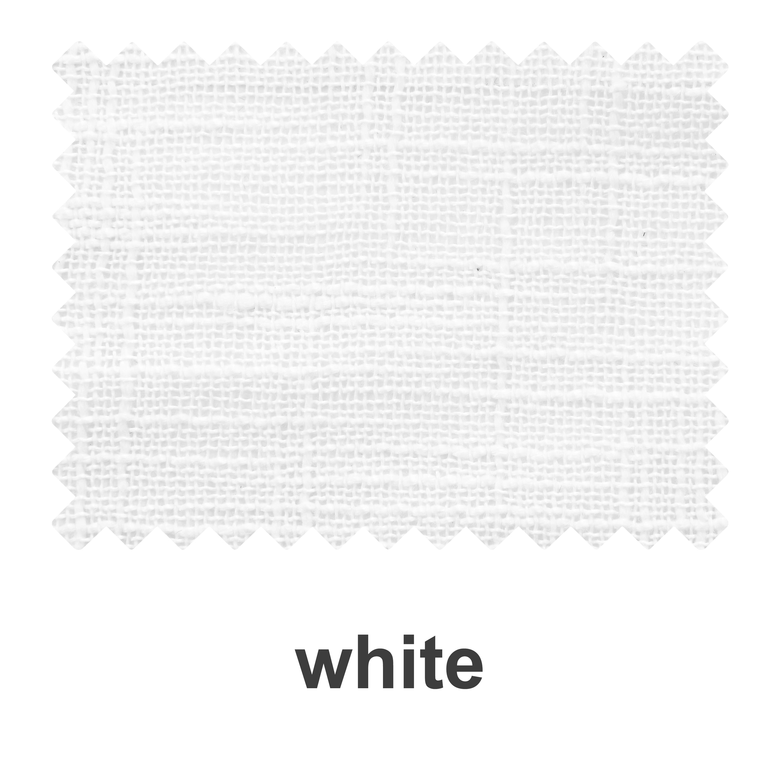 White linen sheer fabric swatch booklet by DWCN Official showcasing delicate, premium linen textile samples.